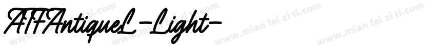ATFAntiqueL-Light字体转换