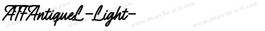 ATFAntiqueL-Light字体转换