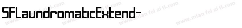 SFLaundromaticExtend字体转换