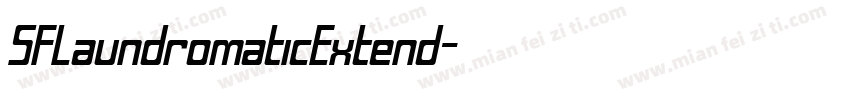 SFLaundromaticExtend字体转换