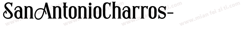 SanAntonioCharros字体转换