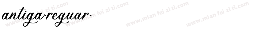 antiga-reguar字体转换