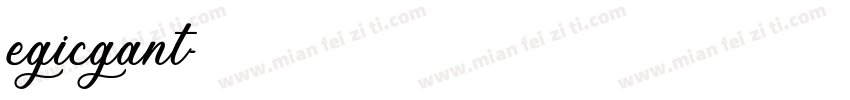 egicgant字体转换