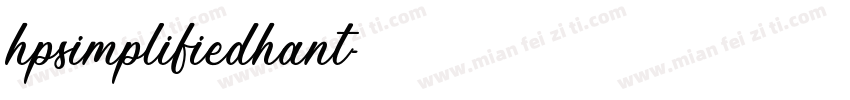 hpsimplifiedhant字体转换