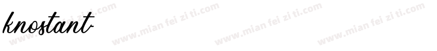 knostant字体转换