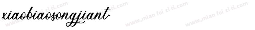 xiaobiaosongjiant字体转换