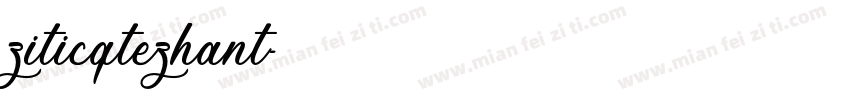 ziticqtezhant字体转换