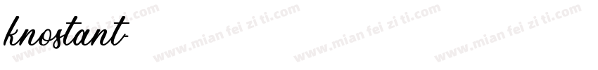 knostant字体转换