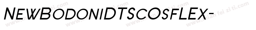 NewBodoniDTScOsfLEx字体转换