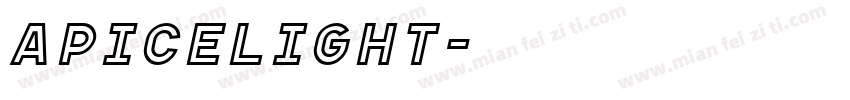 ApiceLight字体转换