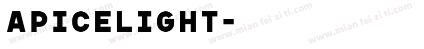 ApiceLight字体转换