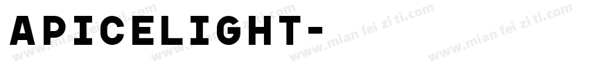 ApiceLight字体转换