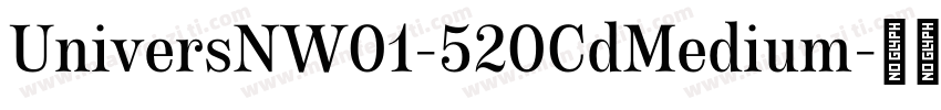 UniversNW01-520CdMedium字体转换