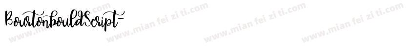 BourtonbouldScript字体转换
