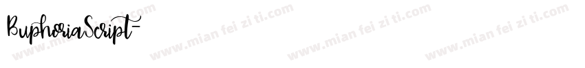BuphoriaScript字体转换