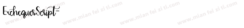 ExchequerScript字体转换