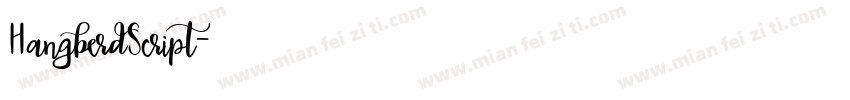 HangberdScript字体转换