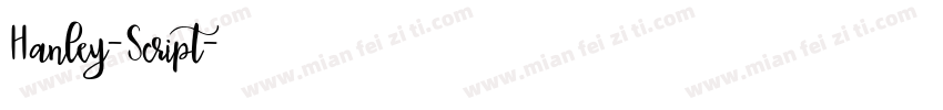 Hanley-Script字体转换