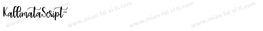 KallimataScript字体转换