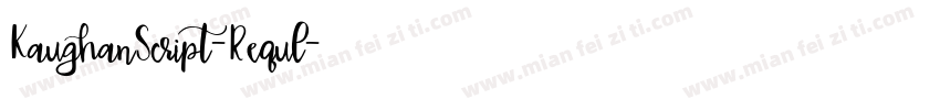 KaughanScript-Requl字体转换