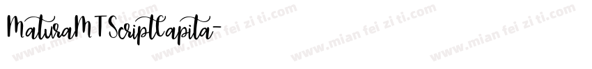 MaturaMTScriptCapita字体转换
