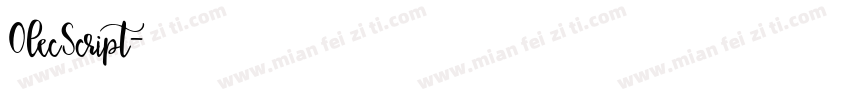 OlecScript字体转换