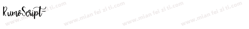 RumoScript字体转换