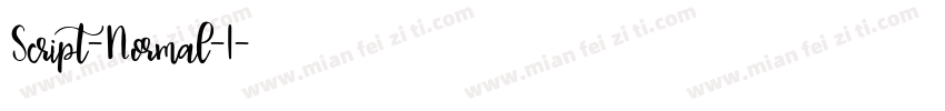 Script-Normal-I字体转换