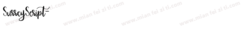 SurreyScript字体转换