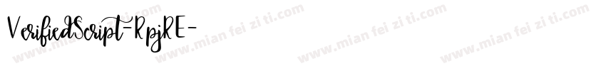 VerifiedScript-RpjRE字体转换