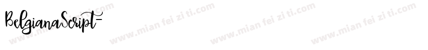 BelgianaScript字体转换