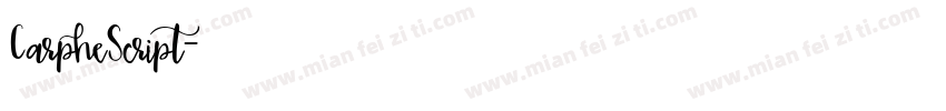 CarpheScript字体转换