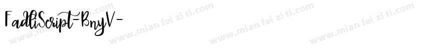 FadliScript-BnyV字体转换