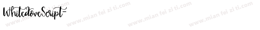 WhitedoveScript字体转换