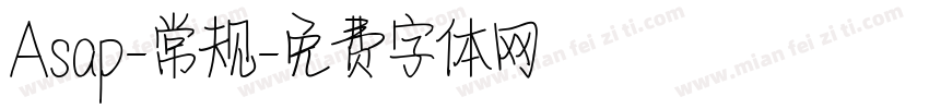 Asap-常规字体转换