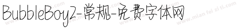 BubbleBoy2-常规字体转换
