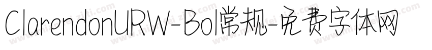 ClarendonURW-Bol常规字体转换
