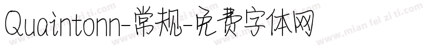 Quaintonn-常规字体转换