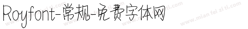 Royfont-常规字体转换