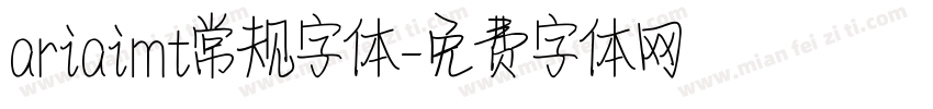 ariaimt常规字体字体转换