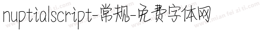 nuptialscript-常规字体转换