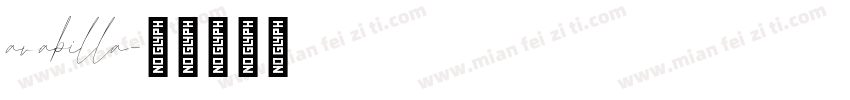 arabilla字体转换
