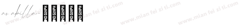 arabilla字体转换