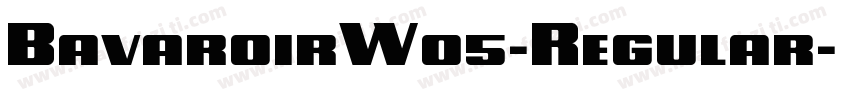 BavaroirW05-Regular字体转换