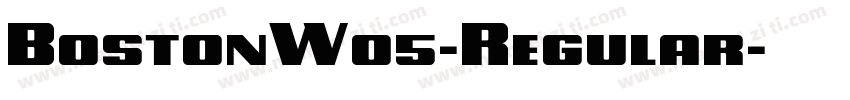 BostonW05-Regular字体转换