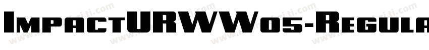 ImpactURWW05-Regular字体转换