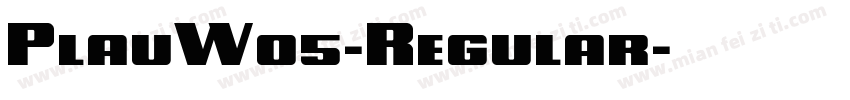 PlauW05-Regular字体转换