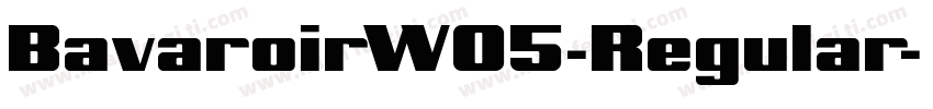 BavaroirW05-Regular字体转换