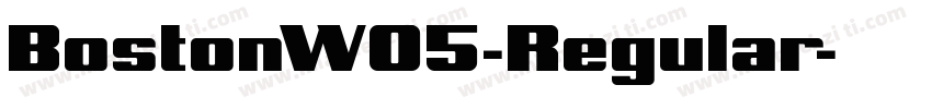 BostonW05-Regular字体转换