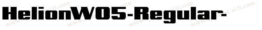 HelionW05-Regular字体转换